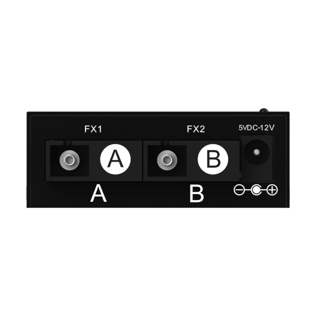 10/100Mbps Dual Fiber + 4-Port Fast Ethernet Media Converter, SC, 20km Transmission