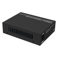 10/100/1000Mbps Fiber Media Converter, 2x RJ45 + 1x SC Fiber Port
