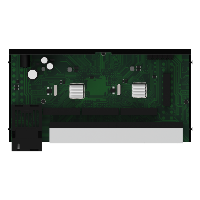 10/100/1000Mbps Fiber Media Converter, 8x RJ45 + 1x SC Fiber Port