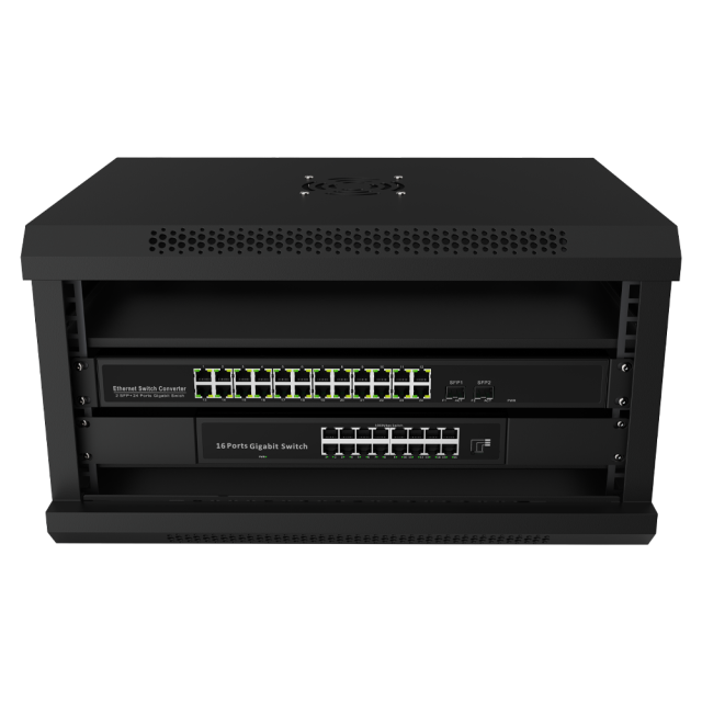 6U 网络机柜 | 550x400x300mm 壁挂式机架