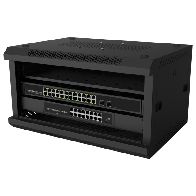 6U Network Cabinet, 600x450x350mm, Wall Mount Server Rack