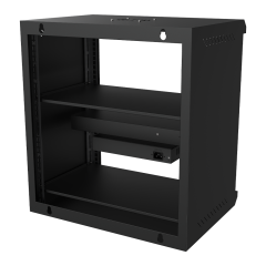 12U壁挂式网络机柜 – FL-5412A（550×400×600 mm，1.0mm导轨，0.6mm钢板）