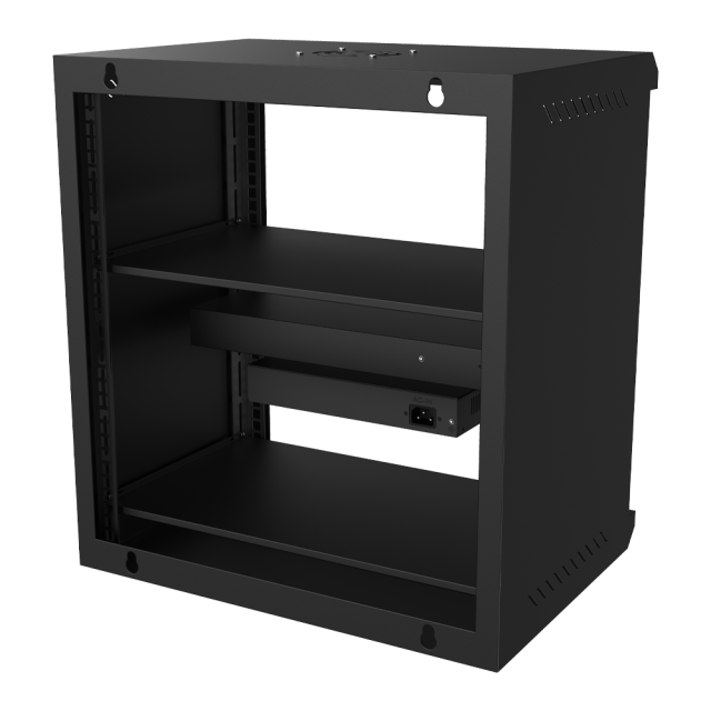 12U壁挂式网络机柜 – FL-5412A（550×400×600 mm，1.0mm导轨，0.6mm钢板）