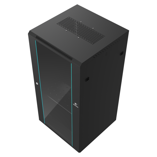 22U落地式网络机柜 – FL-22U60（600×600×1200 mm，1.5mm导轨，0.9mm钢板）