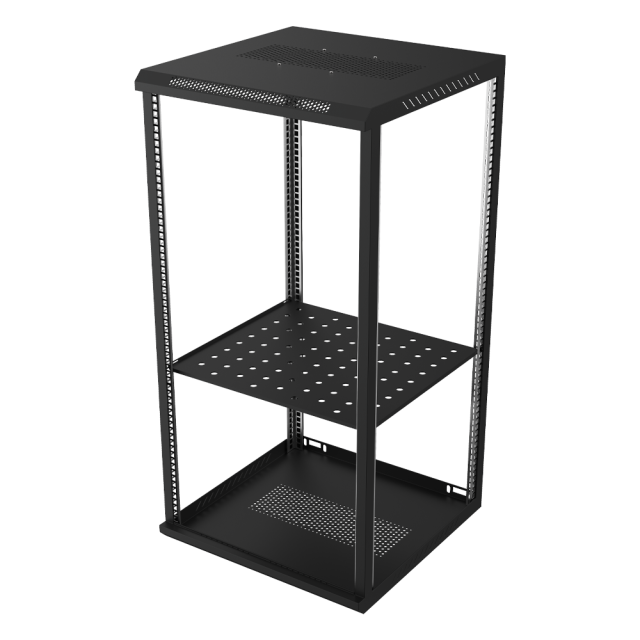 22U落地式网络机柜 – FL-22U60（600×600×1200 mm，1.5mm导轨，0.9mm钢板）