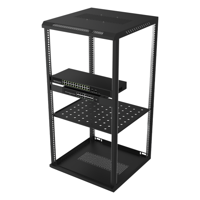 22U落地式网络机柜 – FL-22U60（600×600×1200 mm，1.5mm导轨，0.9mm钢板）