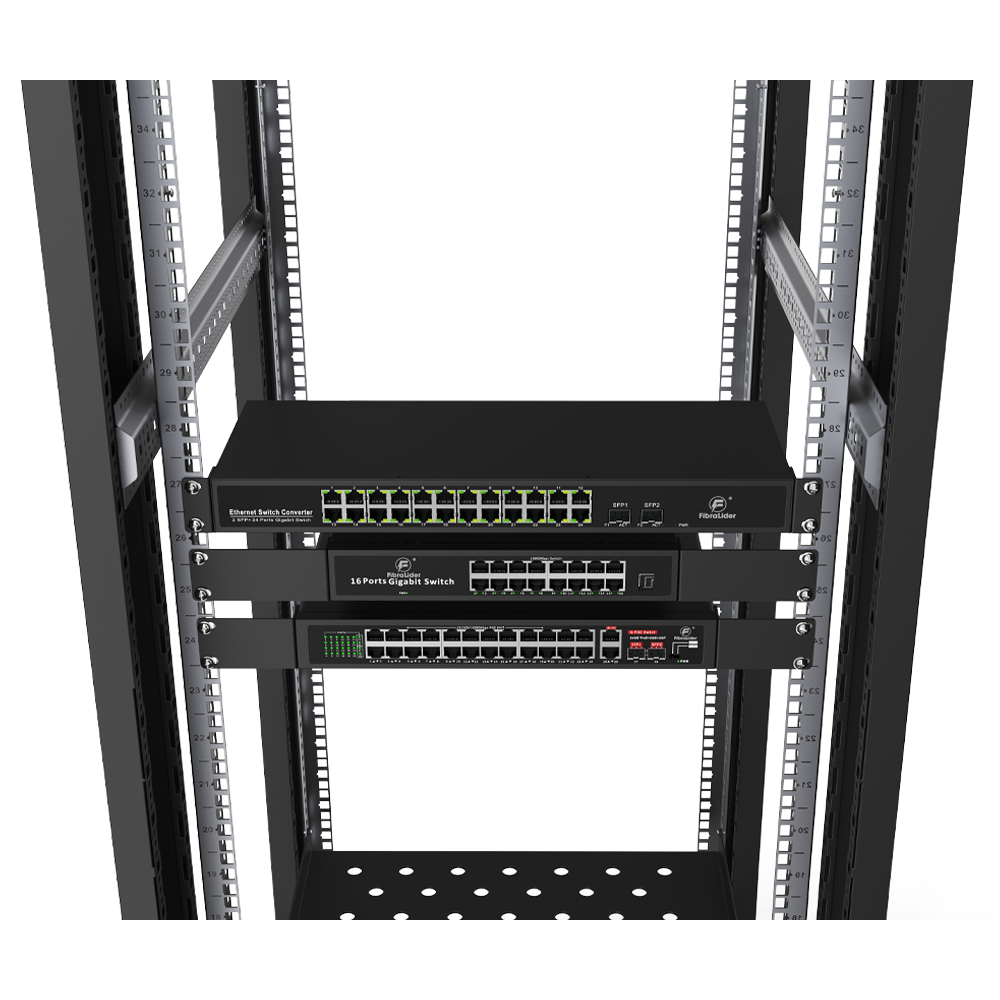 Gabinete de Red de Piso 42U – FL-6842B (600×800×2000 mm, Rieles 1.0mm, Paneles 0.6mm)