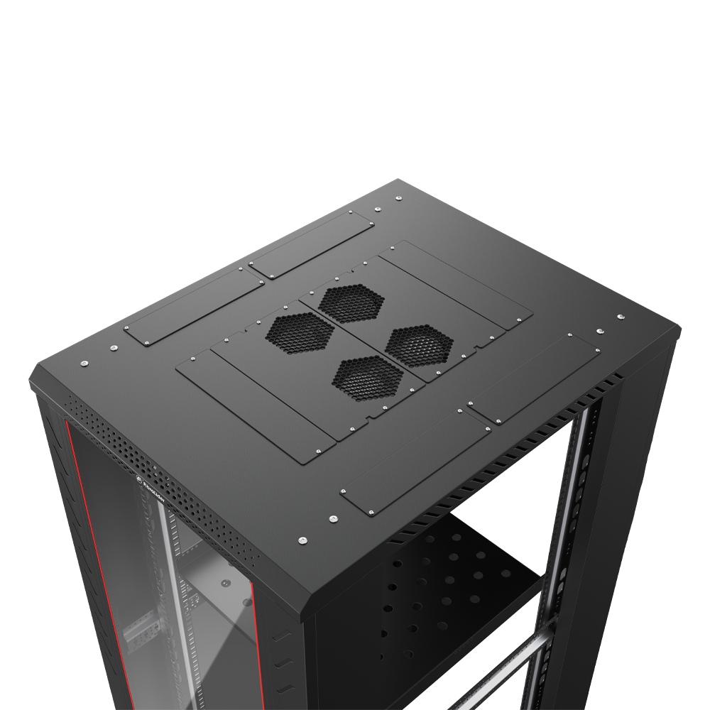 Gabinete de Red de Piso 42U – FL-6842B (600×800×2000 mm, Rieles 1.0mm, Paneles 0.6mm)