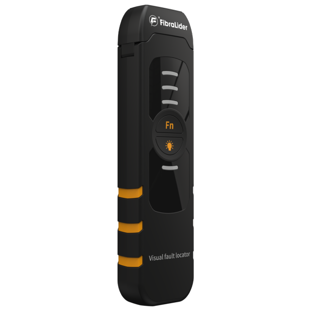 FibraLider B3S Localizador Visual de Falhas | Mini VFL de Fibra Óptica | Corpo em ABS | Pilha AA ou Bateria Recarregável | Alcance 5–30km