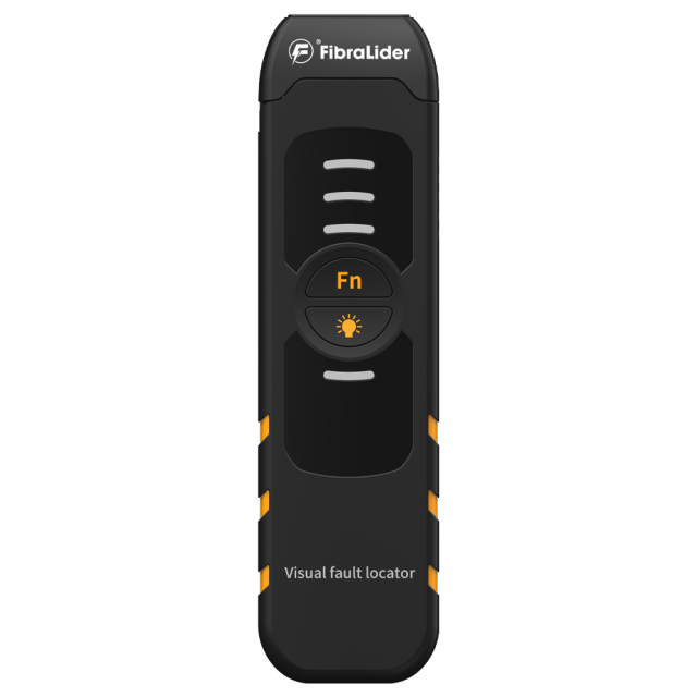 FibraLider B3S Localizador Visual de Falhas | Mini VFL de Fibra Óptica | Corpo em ABS | Pilha AA ou Bateria Recarregável | Alcance 5–30km