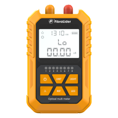 FL-Y3 Medidor de Potência Óptica | Equipamento 2 em 1 (Power Meter + Localizador Visual) | Alcance de Teste até 30km | Dupla Alimentação (Pilha AA / Bateria Recarregável)