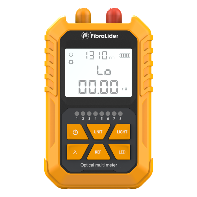 FL-Y3 Medidor de Potência Óptica | Equipamento 2 em 1 (Power Meter + Localizador Visual) | Alcance de Teste até 30km | Dupla Alimentação (Pilha AA / Bateria Recarregável)