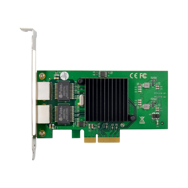 FibraLider ST726 PCIe x4 Dual-Port RJ45 Gigabit Server Adapter | Intel® 82576EB Controller | High-Performance NIC