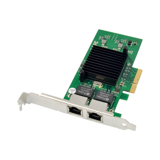 FibraLider ST726 PCIe x4 Dual-Port RJ45 Gigabit Server Adapter | Intel® 82576EB Controller | High-Performance NIC