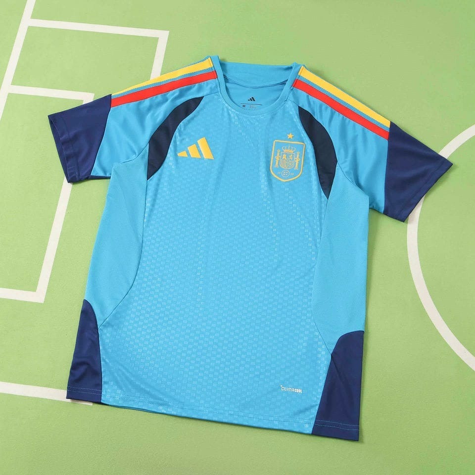 Spain 2026 FIFA World Cup Lake Blue Navy Blue Training Jersey