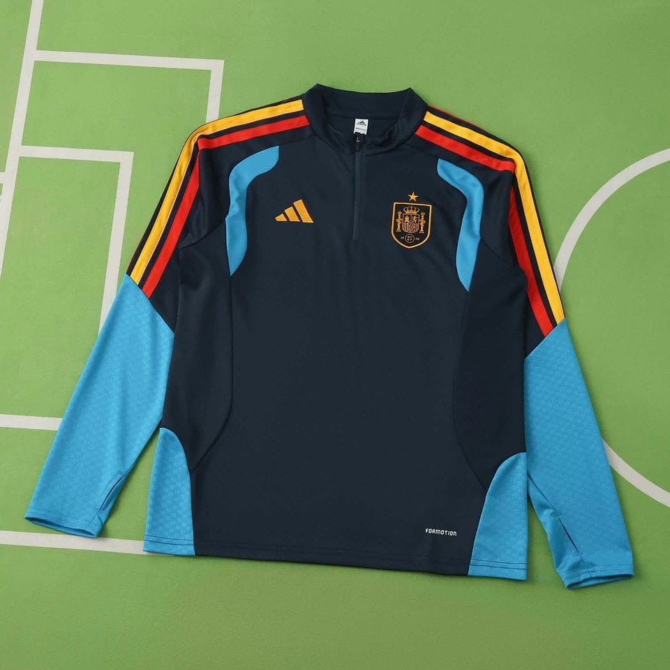 Spain 2026 FIFA World Cup Royal Blue Half Zip Training Kit