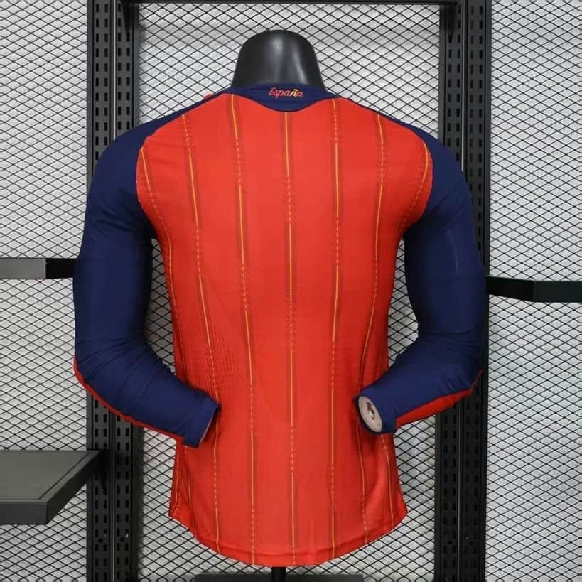Spain 2026 FIFA World Cup Home Long Sleeve Jersey Player Version
