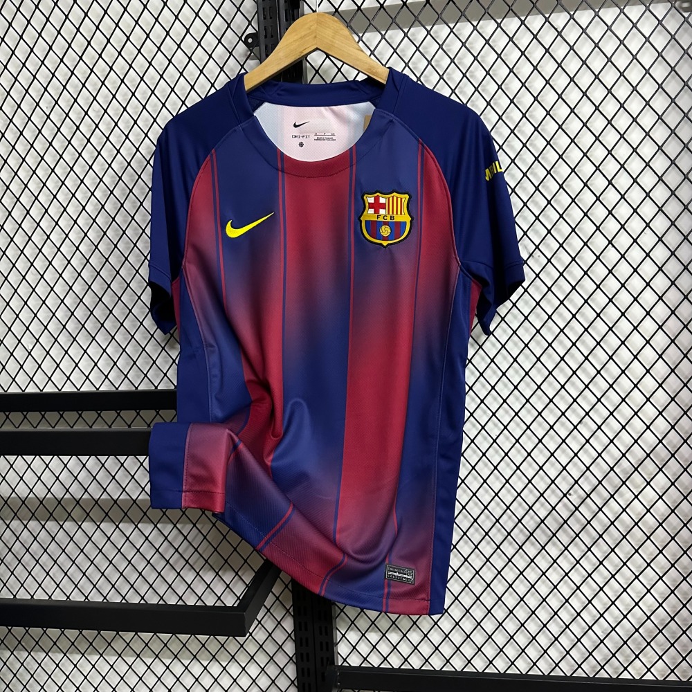 25-26 Barcelona Home Game (Blank Version) Jersey Fan Version