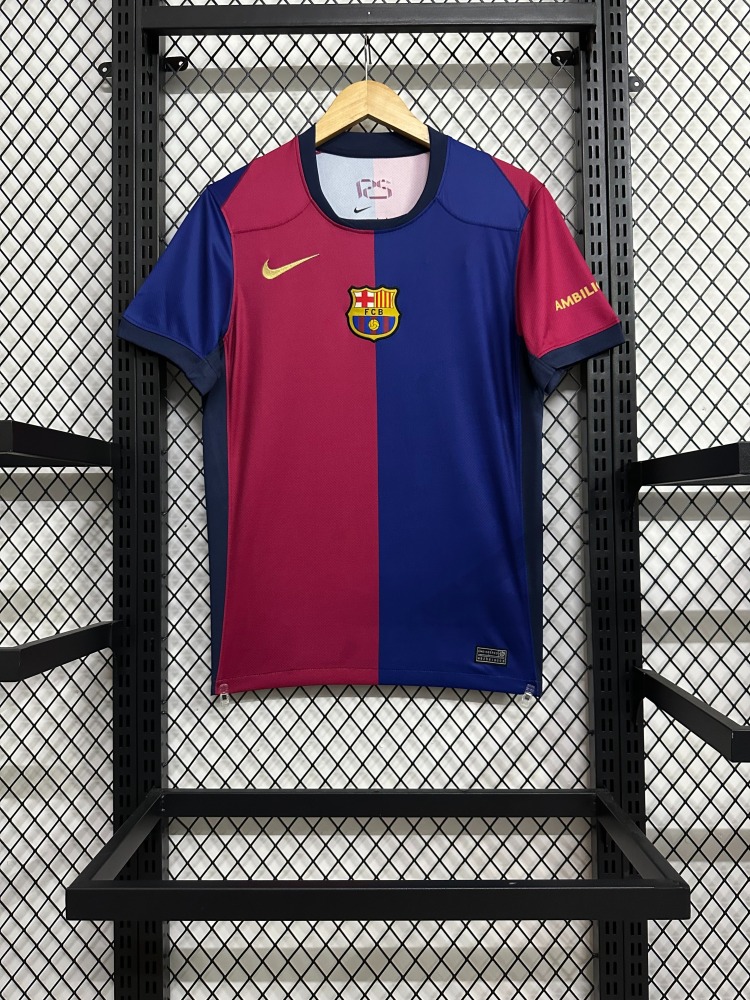 24-25 Barcelona home game on the (blank version) Jersey Fan Version