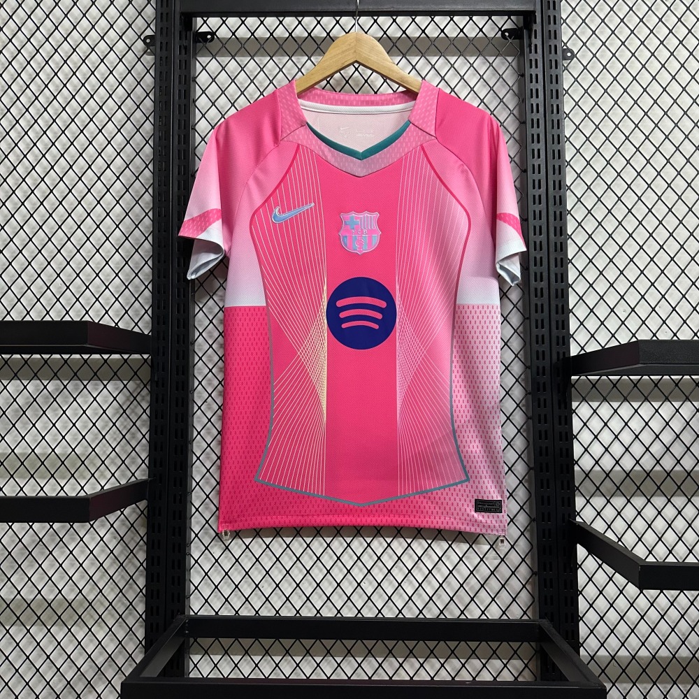 25-26 Barcelona design pink Jersey Fan Version