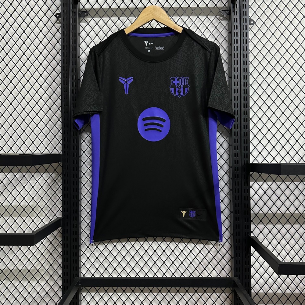 25-26 Barcelona training kit black Jersey Fan Version