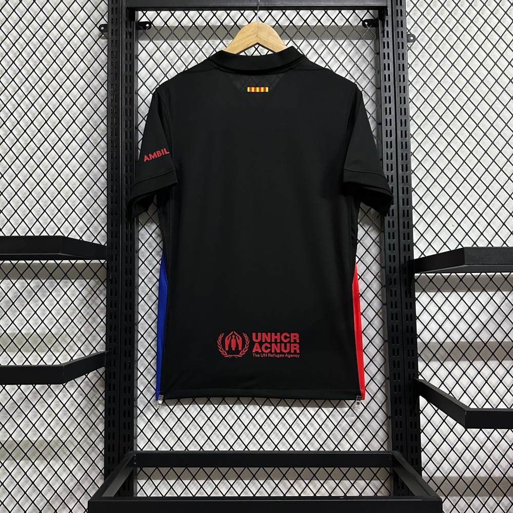 24-25 Barcelona away game Scott co-branded advertisement Jersey Fan Version