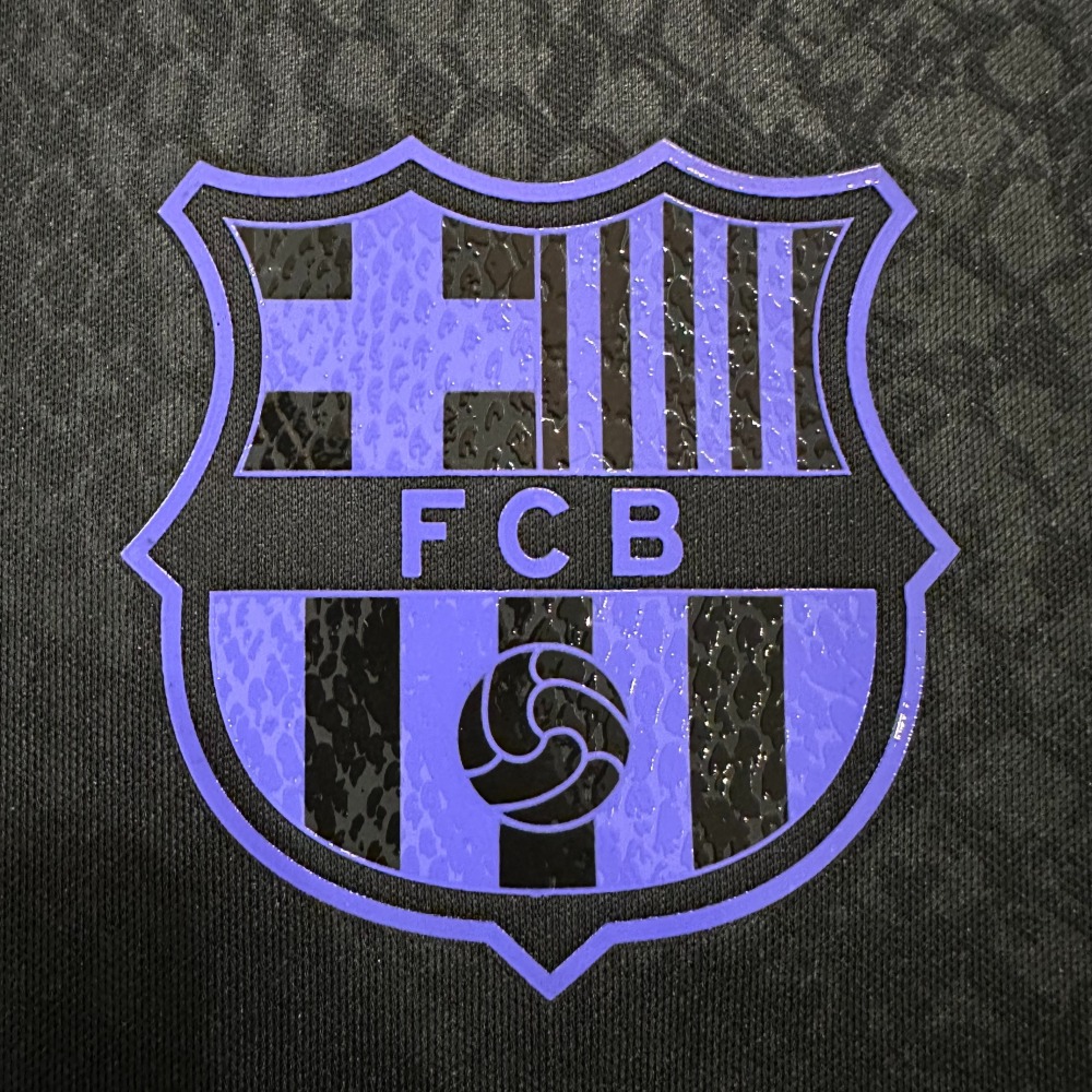 25-26 Barcelona training kit black Jersey Fan Version