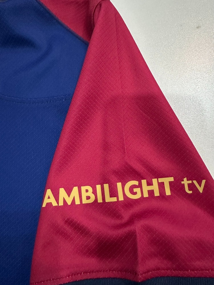 24-25 Barcelona home game on the (blank version) Jersey Fan Version