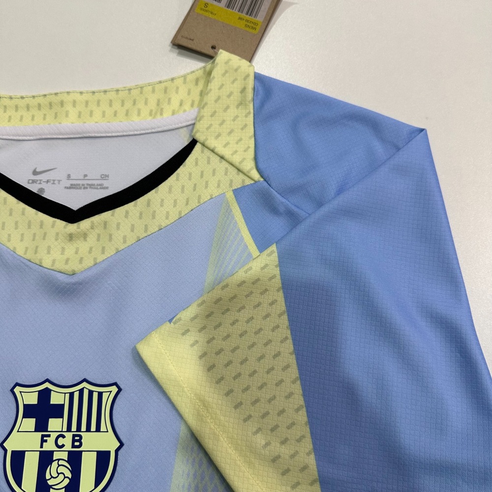 25-26 Barcelona design yellow and blue Jersey Fan Version