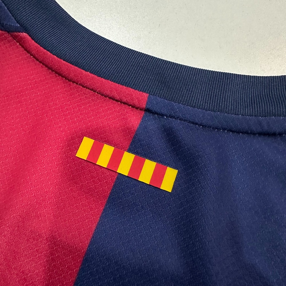24-25 Barcelona home game Scott co-branded advertisement Jersey Fan Version