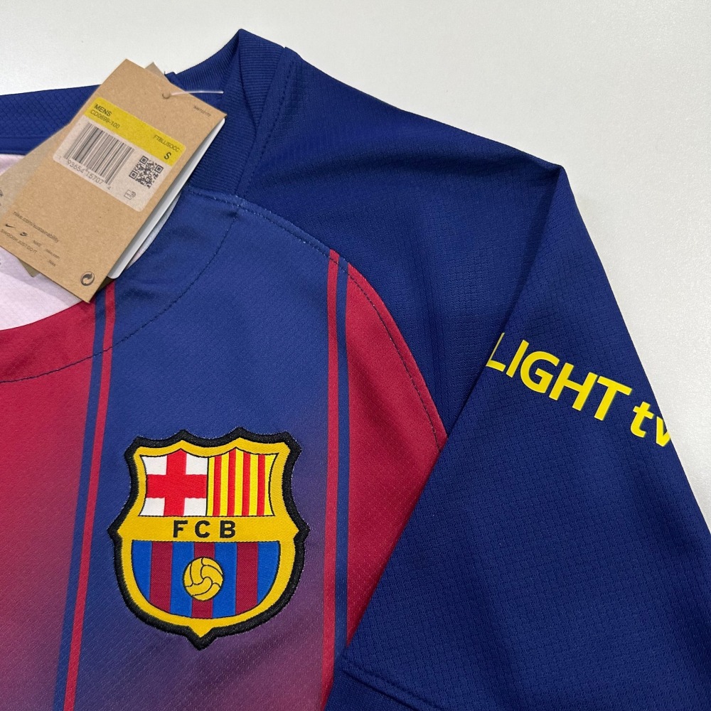 25-26 Barcelona Home Game (Blank Version) Jersey Fan Version