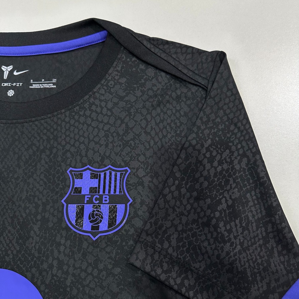 25-26 Barcelona training kit black Jersey Fan Version