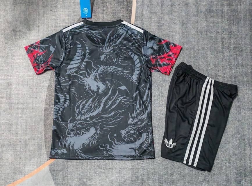 25-26 Real Madrid Black Dragon Kids Kit Fan Version