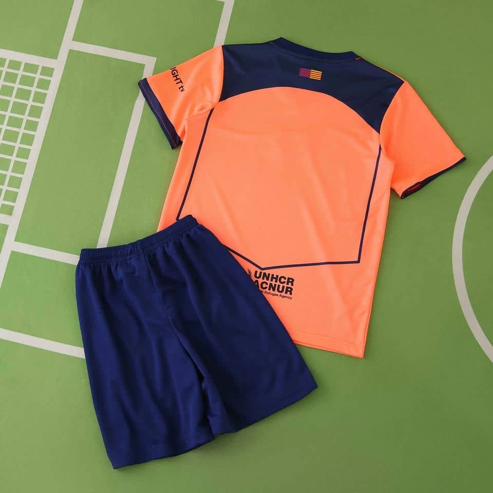 25-26 Barcelona Second Away Kids Kit Fan Version