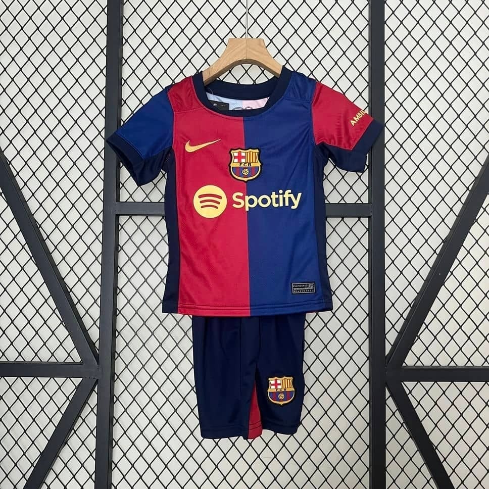 24-25 Barcelona Home Kids Kit Fan Version