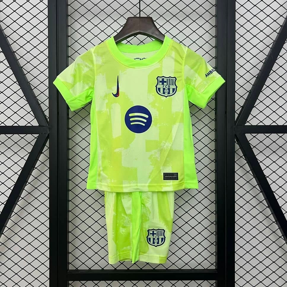 24-25 Barcelona Second Away Kids Kit Fan Version