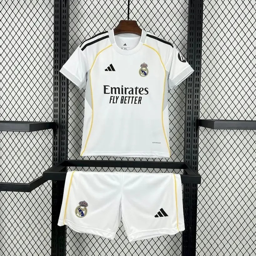 25-26 Real Madrid Home Kids Kit Fan Version