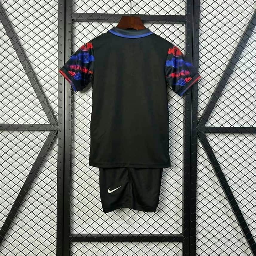 25-26 Barcelona Black Handprint Special Edition Kids Kit Fan Version