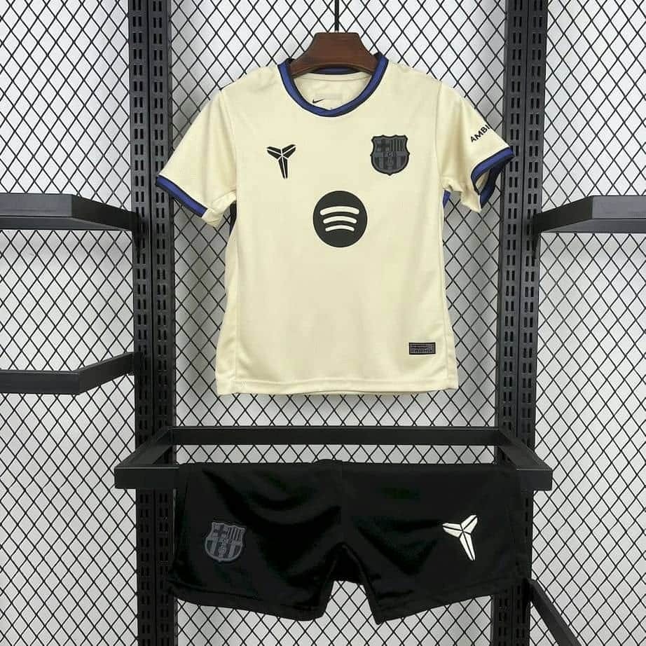 25-26 Barcelona Away Kids Kit Fan Version