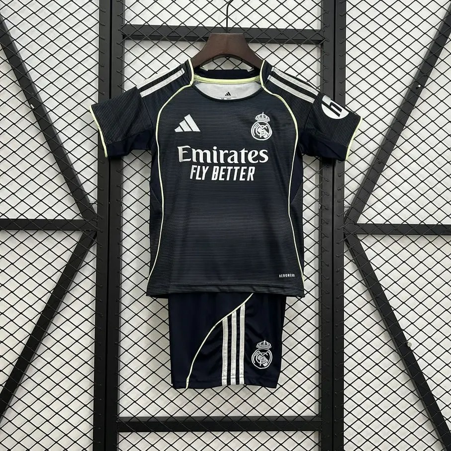 25-26 Real Madrid Away Kids Kit Fan Version