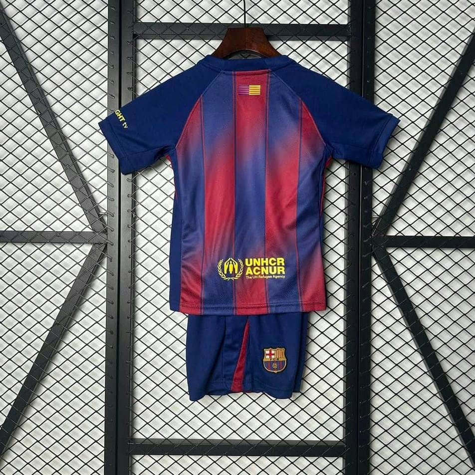 25-26 Barcelona Home Kids Kit Fan Version