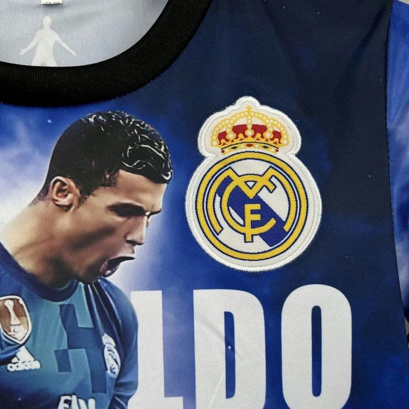 25-26 Cristiano Ronaldo Real Madrid 2013 Tribute Kids Kit Fan Version