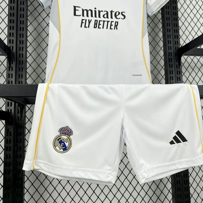 25-26 Real Madrid Home Kids Kit Fan Version