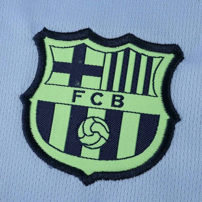 25-26 Barcelona Light Blue Neon Yellow Special Edition Kids Kit Fan Version