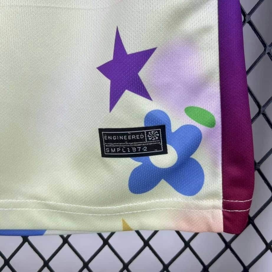 25-26 Barcelona Flower Special Edition Kids Kit Fan Version