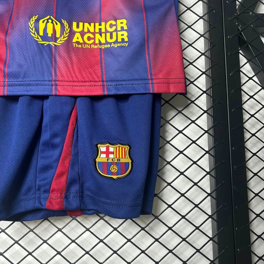 25-26 Barcelona Home Kids Kit Fan Version