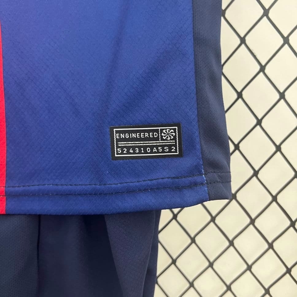 24-25 Barcelona Home Kids Kit Fan Version