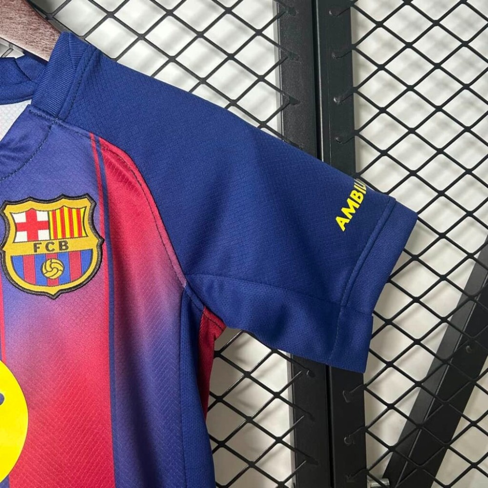 25-26 Barcelona Home Kids Kit Fan Version