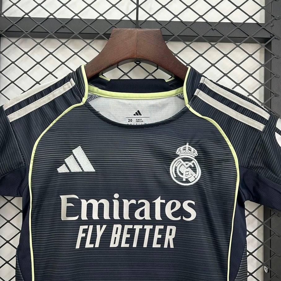25-26 Real Madrid Away Kids Kit Fan Version