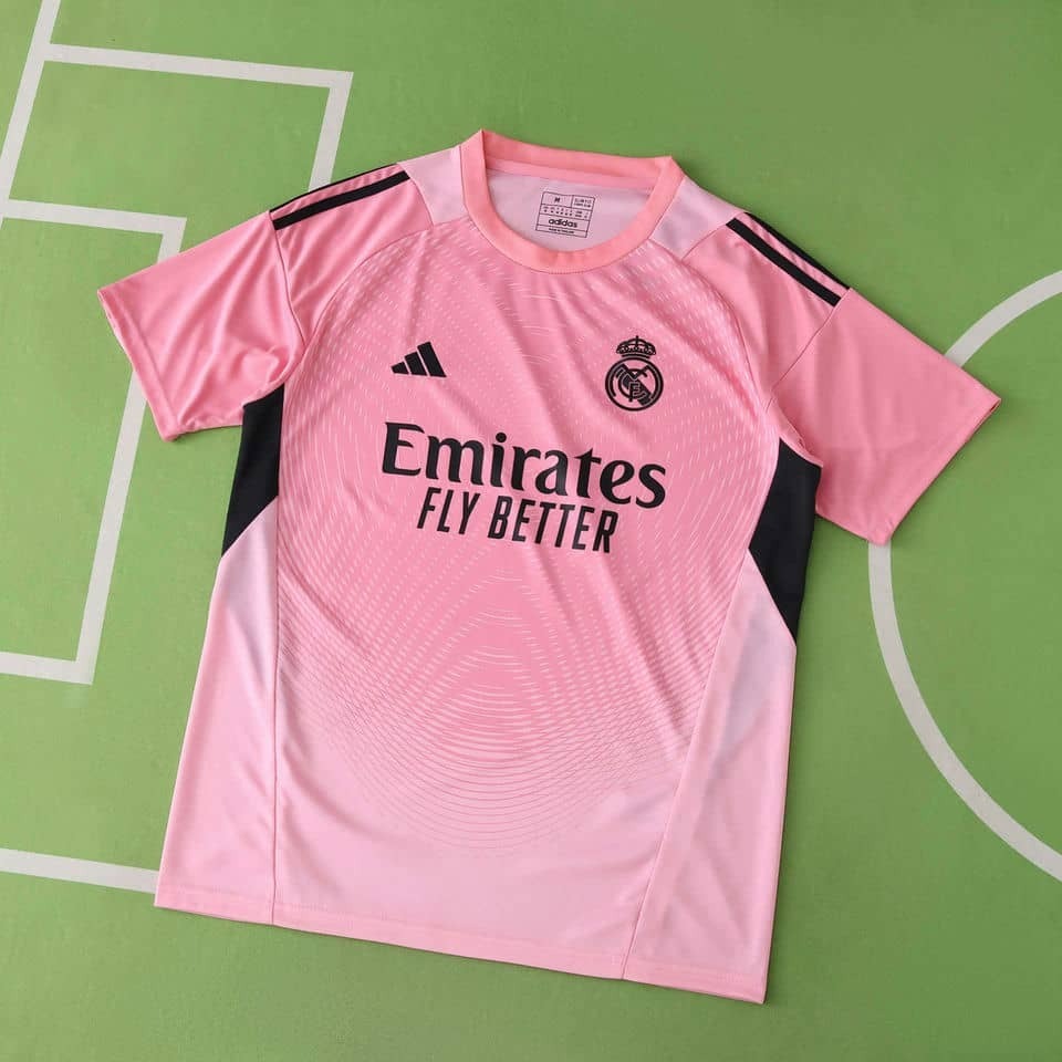 2526 Real Madrid Pink Goalkeeper Jersey Fan Version